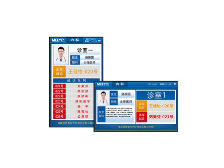二級(jí)分診一體機(jī)(醫(yī)生診室門(mén)口)